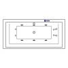 Акриловая ванна Excellent Crown Grand 190x90 "SMART" (бронза) фото 2