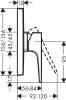 Смеситель для душа Hansgrohe Metropol 74565000 фото 2