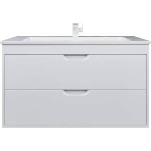 Тумба с раковиной Uperwood Modul 393020552 подвесная, матовая, белая, 100 см