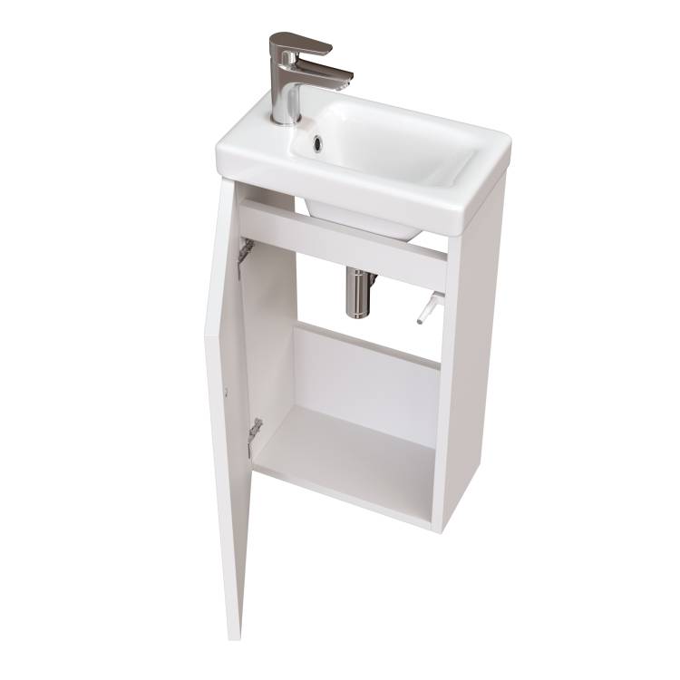 Тумба с раковиной Taliente Olejo TA-MBO-40PR-blanco белая, 40 см