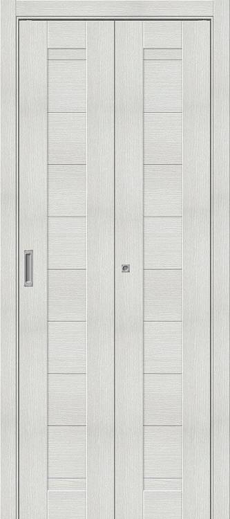 Складная дверь Глухая Mr. Wood Браво-21 153-7512 Полотоно Bianco Melinga 2000х350