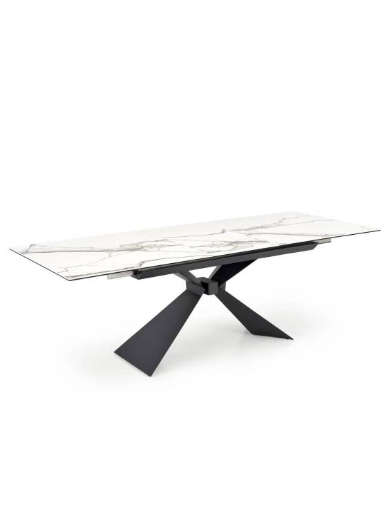 Стол обеденный Halmar Luciano 180 V-CH-LUCIANO-ST-BIALY белый мрамор/черный