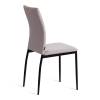 Стул Tetchair Capri (mod. BC565-DC) 21262 металл, флок, Light grey (светло-серый) HLR14/черный фото 3