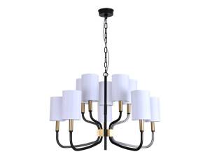 Большая подвесная люстра Newport Дарина 35210/C black+brass