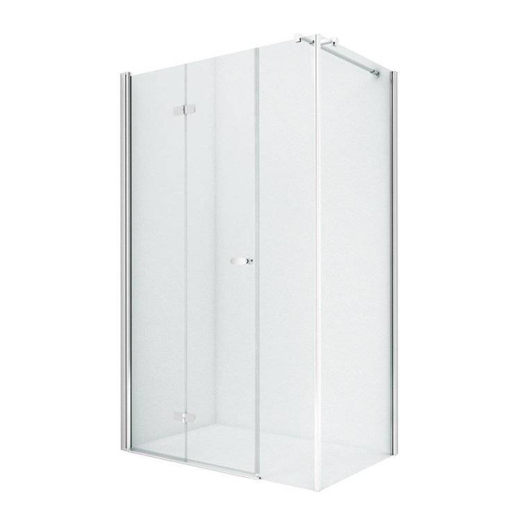 Душевое ограждение NEW TRENDY NEW SOLEO PLUS складные двери L 100x120x195 K-0623 (хром)