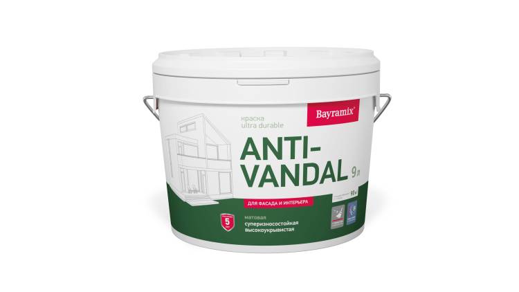 Краска антивандальная Bayramix Ultra Durable 2.7л