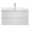 Тумба с раковиной BelBagno Acqua 100 подвесная, bianco lucido