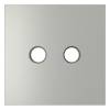 Лицевая панель для двойной ТВ розетки Voltum S70 VLS001605 сталь фото 2