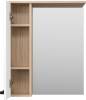 Зеркало Misty Крафт 60 L, белое, светлое дерево фото 3