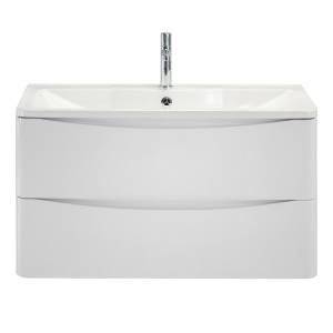 Тумба с раковиной BelBagno Acqua 100 подвесная, bianco lucido