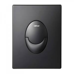 Кнопка смыва Abber AC0125MB пневматическая, черная матовая