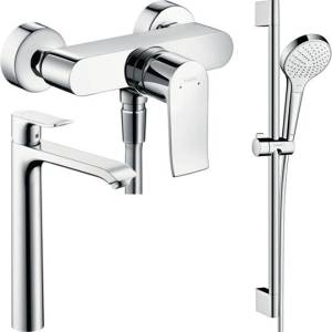 Душевой комплект Hansgrohe Metris 31680000 + 31082000 + душевой гарнитур