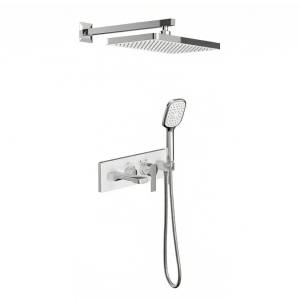 Душевой комплект Teska Life AS3100W белое стекло, встраиваемый