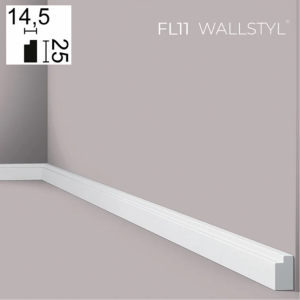 Плинтус NMC Wallstyl FL11 200x1.5x2.5