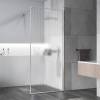 Душевая перегородка Vincea Walk-In (Волк-Ин) VSW-1HP900FLBN профиль брашированный никель, стекло рифленое, 90x200