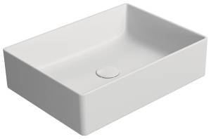 Раковина GSI Kube X 942909 белый матовый, 50x37