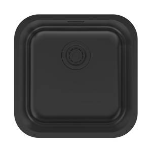 Мойка кухонная Paulmark Vello 44 Uni VE44-MBN Матовый Черный, 44.6x44.6