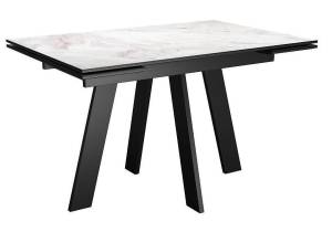 Стол Дик DikLine SKM140 00-00080237 керамика Italian grey, опоры черные 140(200)x80x77