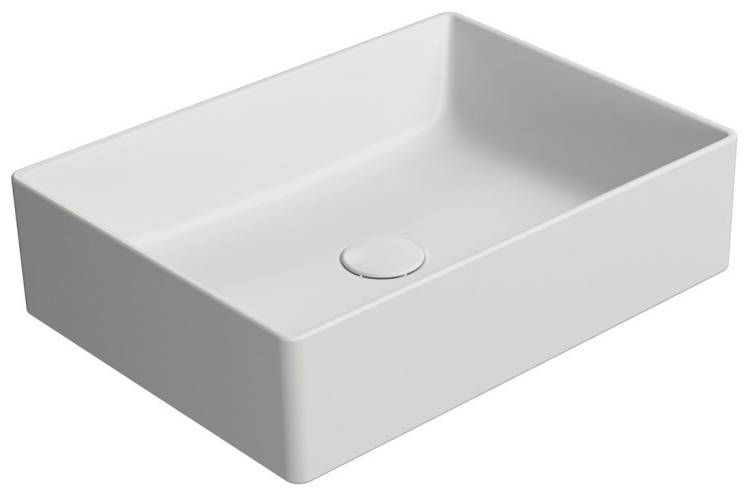 Раковина GSI Kube X 942909 белый матовый, 50x37