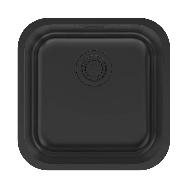Мойка кухонная Paulmark Vello 44 Uni VE44-MBN Матовый Черный, 44.6x44.6