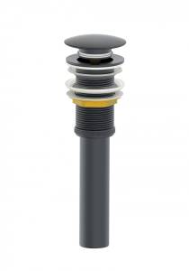 Донный клапан для раковины Wonzon & Woghand WW-88SS04-BGM темный графит