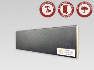 Плинтус Teckwood Цветной Черный 2000x80x10
