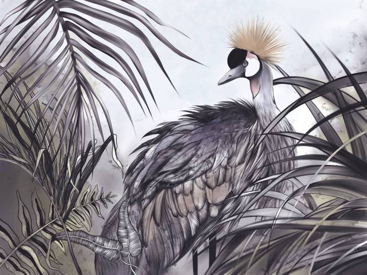 Фреска Ortograf Animality 34697 Stork in the jungle Сахара FS