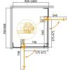 Душевой уголок Cezares Slider AH 2 70/80-90/100 Grigio Cr профиль хром, стекло серое фото 5