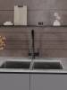 Смеситель для кухни Agger Elegant A3230344 с гибким изливом, черный фото 4