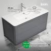 Тумба с раковиной Iddis Oxford Neo OXN10D0i95K подвесная, 100 см, темно-серый фото 7
