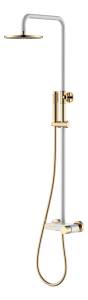 Душевая стойка Boheme Stick 128-WG Stick White Diamond Gold