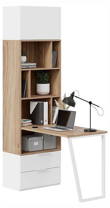 Стол письменный Трия Порто TRI_247982 Белый жемчуг/Яблоня беллуно/Белый софт