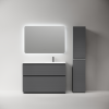 Тумба с раковиной Sancos Folk Floor напольная, 120x45x87, правая, c двумя ящиками оснащенными доводчиками, Grey soft фото 4