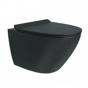 Унитаз подвесной Maretti Elena EA10PBM93-560 безободковый, сиденье микролифт, черный