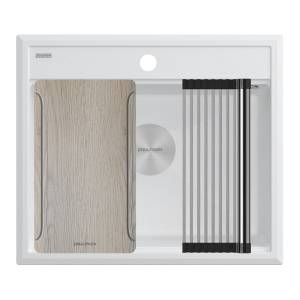 Мойка кухонная Paulmark Stepia-Multi Sink 60 PM185951-WH белый, 51x59