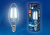 Лампа светодиодная филаментная Uniel Sky Candle LED-C35-6W/NW/E14/CL PLS02WH фото 2