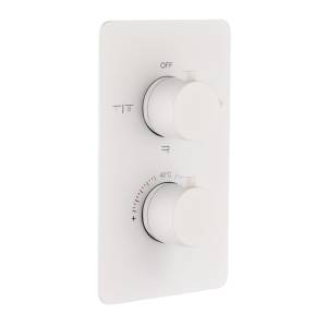 Смеситель для душа Boheme Cell 134-3-MW с термостатом, 3-х проходной, Matt White