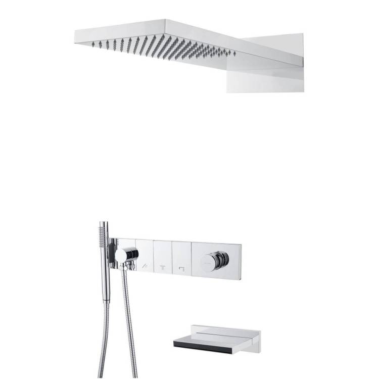 Душевая система Boheme Zodiac 132-2-CR хром, с изливом