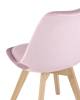 Набор из 4 стульев Stool Group Frankfurt Y863 velvet pink X4 розовый фото 7
