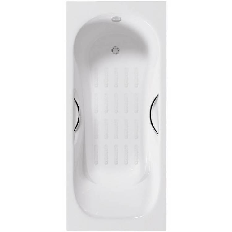 Чугунная ванна Delice Malibu DLR230608R-AS 170x70, с отверстиями под ручки, без ножек