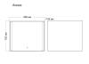Зеркало Grossman AVRORA 800x700x45 LED с сенсорным выключателем фото 4