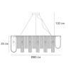 Подвесная люстра Arte Lamp Denebola A4074LM-14CC фото 2