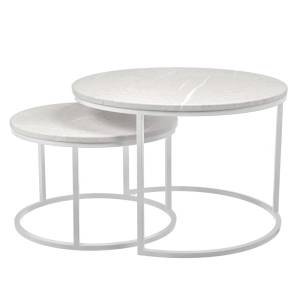 Набор из 2 журнальных столов Bradex Home Tango RF 0611 бежевый мрамор