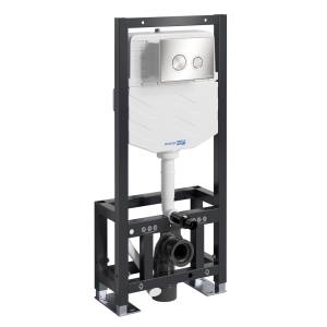 Система инсталляции для унитазов Wasserkraft Dill 61TLT.010.ME.BN01 клавиша никель