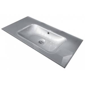 Раковина Armadi Art Monaco 852-080-SL моноблок, 80 см, серебро