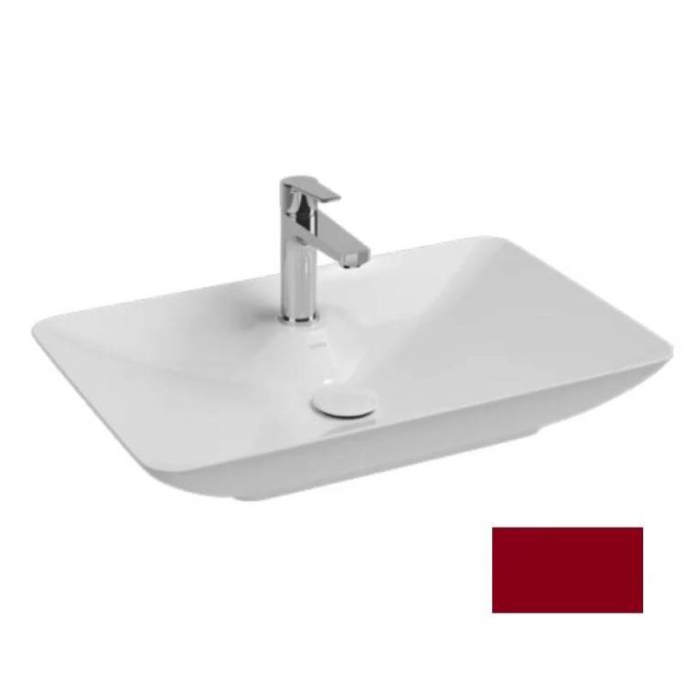 Раковина Isvea SistemaY Soft 10SY50065SV-2R бордовый матовый, 64.4x39.5