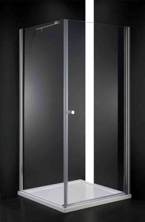 Душевой уголок Cezares ELENA-W-A-1-90-C-Cr профиль хром, стекло прозрачное, 90x90x195