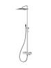 Душевая стойка BelBagno KRAFT-VSCM-T-IN с тропическим душем, поворотным изливом и термостатом, сатин фото 3