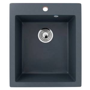 Мойка кухонная Uperwood Simple (Симпл) UPD-303-343 антрацит, 42x50