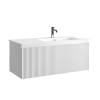 Тумба с раковиной Sancos Snob R 1.0 правая, Bianco, 100x42.6